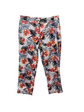Talbots Womens Floral Print Capri Pants Size 6 floral women inseam 23'' pants